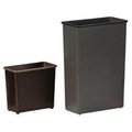 Safco Rectangle Wastebasket- 88 Qt- 20-.75in.x11in.x29-.50in.- Charcoal SAF9618CH